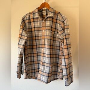 The North Face Plaid Shirt - Blue, Orange, White